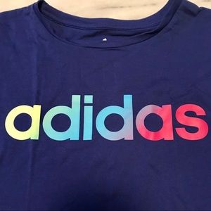 🌟HP🌟 NWOT Adidas Rainbow Logo T-shirt Sz XL 16